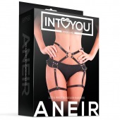 Черные стрепы на бёдра Aneir - Intoyou - купить с доставкой в Ижевске