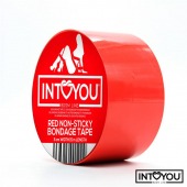 Красный скотч для фиксации Non-Sticky Bondage Tape - 15 м. - Intoyou - купить с доставкой в Ижевске