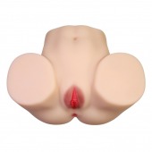 Телесный мастурбатор с 2 любовными отверстиями Olivia - Baile - в Ижевске купить с доставкой