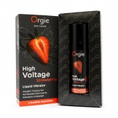 Жидкий вибратор Orgie High Voltage Strawberry - 15 мл. - ORGIE - купить с доставкой в Ижевске