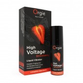 Жидкий вибратор Orgie High Voltage Strawberry - 15 мл. - ORGIE - купить с доставкой в Ижевске