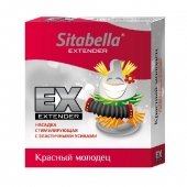 Стимулирующая насадка Sitabella Extender  Красный молодец - Sitabella - купить с доставкой в Ижевске