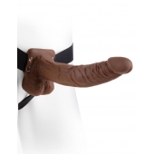 Полый мужской фаллопротез Hollow Strap-On with Balls - 24 см. - Pipedream - купить с доставкой в Ижевске