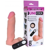 Фаллическая насадка Харнесс UNICOCK 8  с вибрацией - 20 см. - LOVETOY (А-Полимер) - купить с доставкой в Ижевске