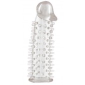 Прозрачная насадка на половой член с закрытой головкой и шипами - 12,5 см. - ToyFa - в Ижевске купить с доставкой