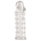 Гелевая прозрачная насадка с шипами - 12 см. - Toyfa Basic - в Ижевске купить с доставкой