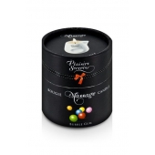 Массажная свеча с ароматом бубль-гума Bougie de Massage Gourmande Bubble Gum - 80 мл. - Plaisir Secret - купить с доставкой в Ижевске