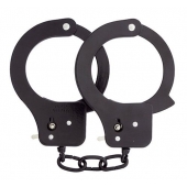 Чёрные наручники из листового металла BONDX METAL CUFFS BLACK - Dream Toys - купить с доставкой в Ижевске