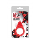Красное эрекционное кольцо LIT-UP SILICONE STIMU RING 1 RED - Dream Toys - в Ижевске купить с доставкой