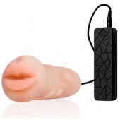 Мастурбатор-ротик с вибрацией REALSTUFF VIBRATING MASTURBATOR MOUTH - Dream Toys - в Ижевске купить с доставкой