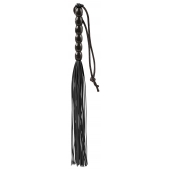 Чёрная мини-плеть из резины Rubber Mini Whip - 22 см. - Blush Novelties - купить с доставкой в Ижевске