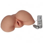 Телесная вибровагина из киберкожи с выносным пультом - LOVETOY (А-Полимер) - в Ижевске купить с доставкой