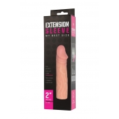Телесная насадка-удлинитель Extension sleeve - 17 см. - Sitabella - в Ижевске купить с доставкой