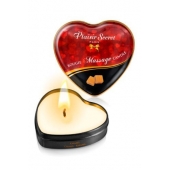 Массажная свеча с ароматом карамели Bougie Massage Candle - 35 мл. - Plaisir Secret - купить с доставкой в Ижевске