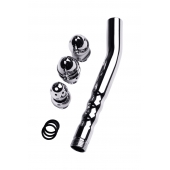 Металлический анальный душ с тремя насадками - ToyFa - купить с доставкой в Ижевске