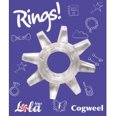Прозрачное эрекционное кольцо Rings Cogweel - Lola Games - в Ижевске купить с доставкой