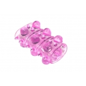 Розовая насадка на пенис Rings Armour - Lola Games - в Ижевске купить с доставкой