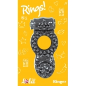 Чёрное эрекционное кольцо Rings Ringer - Lola Games - в Ижевске купить с доставкой