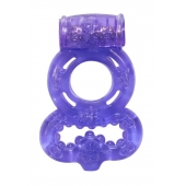 Фиолетовое эрекционное кольцо Rings Treadle с подхватом - Lola Games - в Ижевске купить с доставкой