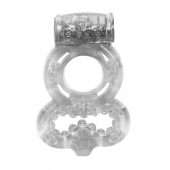 Прозрачное эрекционное кольцо Rings Treadle с подхватом - Lola Games - в Ижевске купить с доставкой
