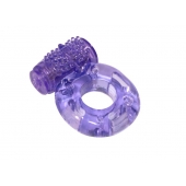 Фиолетовое эрекционное кольцо с вибрацией Rings Axle-pin - Lola Games - в Ижевске купить с доставкой