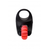 Чёрно-красное эрекционное виброкольцо Erotist - Erotist Adult Toys - в Ижевске купить с доставкой