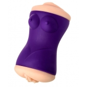 Двухсторонний мастурбатор JOS YARA в фиолетовой колбе - JOS - в Ижевске купить с доставкой