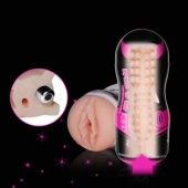 Мастурбатор-вагина Sex In A Can Vibra Vagina Tunnel - Lovetoy - в Ижевске купить с доставкой