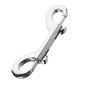 Серебристый двухсторонний карабин TOYFA Metal - ToyFa - купить с доставкой в Ижевске