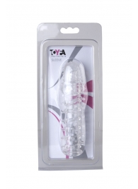 Прозрачная, закрытая насадка с шипами и точками - 13,5 см. - Toyfa Basic - в Ижевске купить с доставкой Прозрачная, закрытая насадка с шипами и точками - 13,5 см. - Toyfa Basic - в Ижевске купить с доставкой