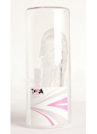 Прозрачная гелевая насадка с клиторальным отростком - 13 см. - Toyfa Basic - в Ижевске купить с доставкой Прозрачная гелевая насадка с клиторальным отростком - 13 см. - Toyfa Basic - в Ижевске купить с доставкой