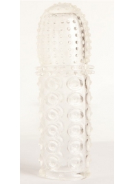 Прозрачная закрытая гелевая насадка - 13,5 см. - Toyfa Basic - в Ижевске купить с доставкой Прозрачная закрытая гелевая насадка - 13,5 см. - Toyfa Basic - в Ижевске купить с доставкой