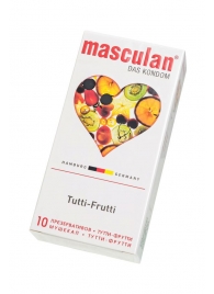 Жёлтые презервативы Masculan Ultra Tutti-Frutti с фруктовым ароматом - 10 шт. - Masculan - купить с доставкой в Ижевске