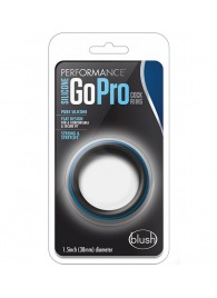 Черно-синее эрекционное кольцо Silicone Go Pro Cock Ring - Blush Novelties - в Ижевске купить с доставкой