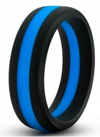 Черно-синее эрекционное кольцо Silicone Go Pro Cock Ring - Blush Novelties - в Ижевске купить с доставкой