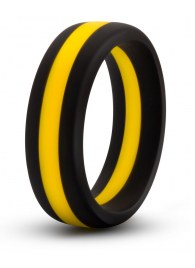Черно-желтое силиконовое эрекционное кольцо Silicone Go Pro Cock Ring - Blush Novelties - в Ижевске купить с доставкой