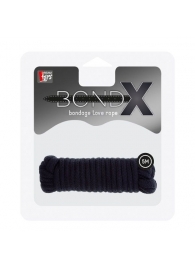 Чёрная веревка для связывания BONDX LOVE ROPE - 5 м. - Dream Toys - купить с доставкой в Ижевске