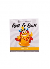 Стимулирующий презерватив-насадка Roll   Ball Banana - Sitabella - купить с доставкой в Ижевске