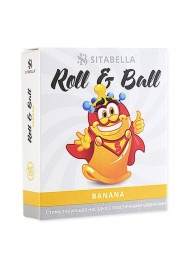 Стимулирующий презерватив-насадка Roll   Ball Banana - Sitabella - купить с доставкой в Ижевске