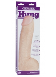 Огромная насадка-реалистик Vac-U-Lock Realistic Hung - 31,7 см. - Doc Johnson - купить с доставкой в Ижевске