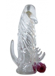 Закрытая прозрачная вибронасадка на пенис Crystal Sleeve Vibe - Erowoman-Eroman - в Ижевске купить с доставкой