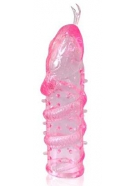 Закрытая рельефная насадка Crystal sleeve snakes в виде змеи с усиками - 14 см. - Erowoman-Eroman - в Ижевске купить с доставкой