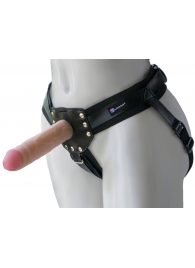 Черный пояс-трусики с двумя насадками  Экзотик-Linda  - 15,5 и 10,5 см. - LOVETOY (А-Полимер) - купить с доставкой в Ижевске