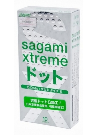 Презервативы Sagami Xtreme Type-E с точками - 10 шт. - Sagami - купить с доставкой в Ижевске