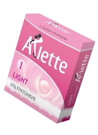 Ультратонкие презервативы Arlette Light - 3 шт. - Arlette - купить с доставкой в Ижевске