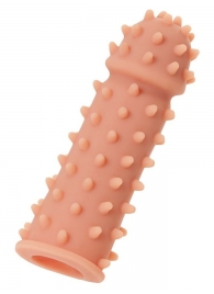 Телесная реалистичная насадка KOKOS Extreme Sleeve 03 с дополнительной стимуляцией - 12,7 см. - KOKOS - в Ижевске купить с доставкой