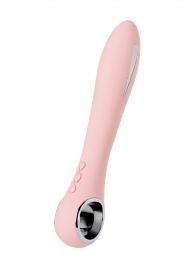 Розовый силиконовый вибратор с электростимуляцией GALVANI VIBE - 21 см. - ToyFa - купить с доставкой в Ижевске
