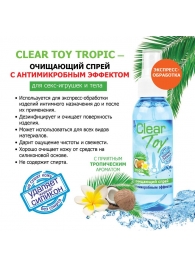 Очищающий спрей для игрушек CLEAR TOY Tropic - 100 мл. - Биоритм - купить с доставкой в Ижевске