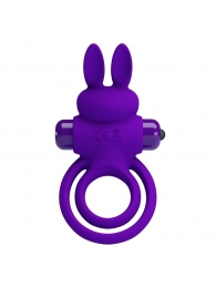 Фиолетовое эрекционное кольцо с вибростимуляцией клитора Vibrant Penis Ring III - Baile - в Ижевске купить с доставкой