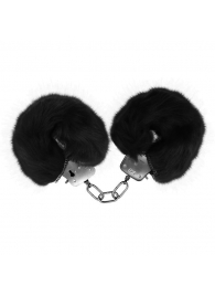 Черные меховые наручники Love с ключиками - Baile - купить с доставкой в Ижевске